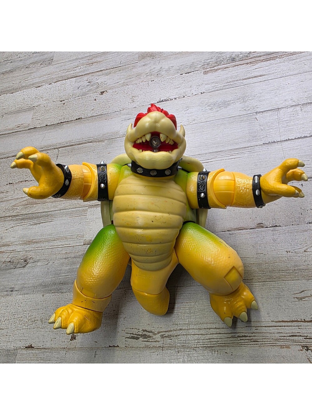 Vintage Bowser Action Figure Nintendo Super Mario 7" Figure Toy FLAW Tail